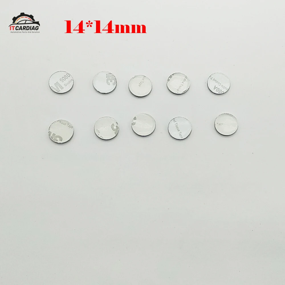 

5 pcs 14*14mm Car Key Shell Sticker Logo For Fiat Emblem Badge Aluminum DIY me-tal sticker car key logo Red white color