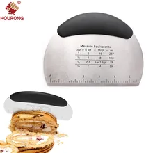 Hourong 1 шт. для нарезки теста Ножи Нержавеющая сталь DIY торт десерт вареники с весы выпечки создания режущих инструментов