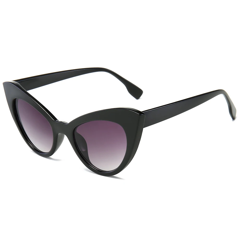 PAMASEN, Ретро стиль, кошачий глаз, солнцезащитные очки, антибликовые очки, солнцезащитные очки для мужчин и женщин, для вождения, солнцезащитные очки для женщин, UV400 - Цвет линз: Grey