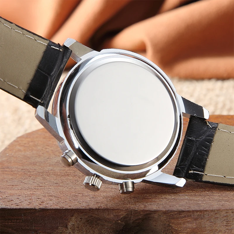 Fashion Faux Leather Quarts Watches for Men Women Wrist Watches Casual Lovers Watch Clock Analog Quartz Wristwatches 