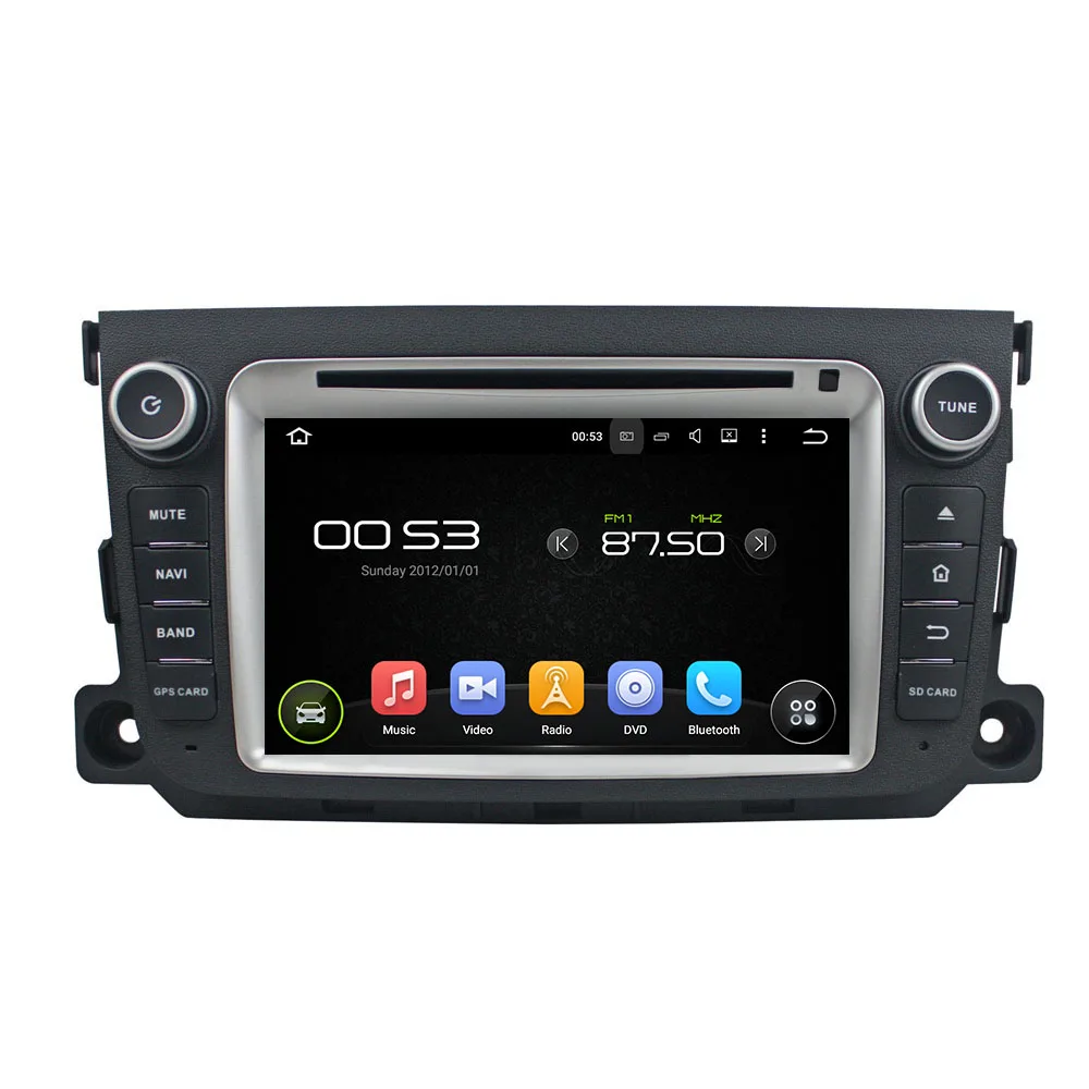 Excellent Navirider Android 8.0 radio tape recorder octa Core 4GB RAM 32GB rom with IPS screen for BENZ SMART 2011-2012 head unit GPS DVD 0