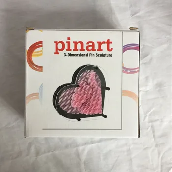 

L size(210X206X60MM) Heart-shaped diy 3d pinart pin sculpture Frame Image Captor Pin Point Art Impressions