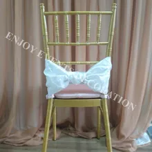 40 шт. YHA#55 элегантная розетка из тафты/атласная лента для стула для любого декора спинки стула