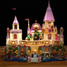 731 шт Романтический замок принцесса друг Девушка Строительные блоки кирпичики для детей наборы игрушек совместимые Прямая