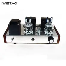 IWISTAO HIFI ламповый наушник Amp 1 Вт Выход 32 до 600 Ом и класс А ламповый усилитель 2X8 Вт 6N2 привод FU32 встроенный 6,5 мм разъем