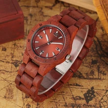 Full Wood Watch Women Mini Chic Dial Quartz Clock Minimalist Wooden Bracelet Wristwatch Creative Hours Gift Lady Watch for Woman bobo bird zebra series wood watches simple wooden dial quartz wristwatch for gift