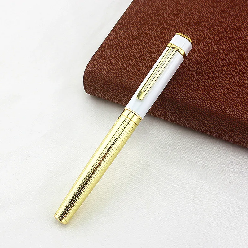 Высококачественная металлическая ручка, алмазная перьевая ручка, роскошная перьевая ручка, роскошный подарок, канцелярская чернильная