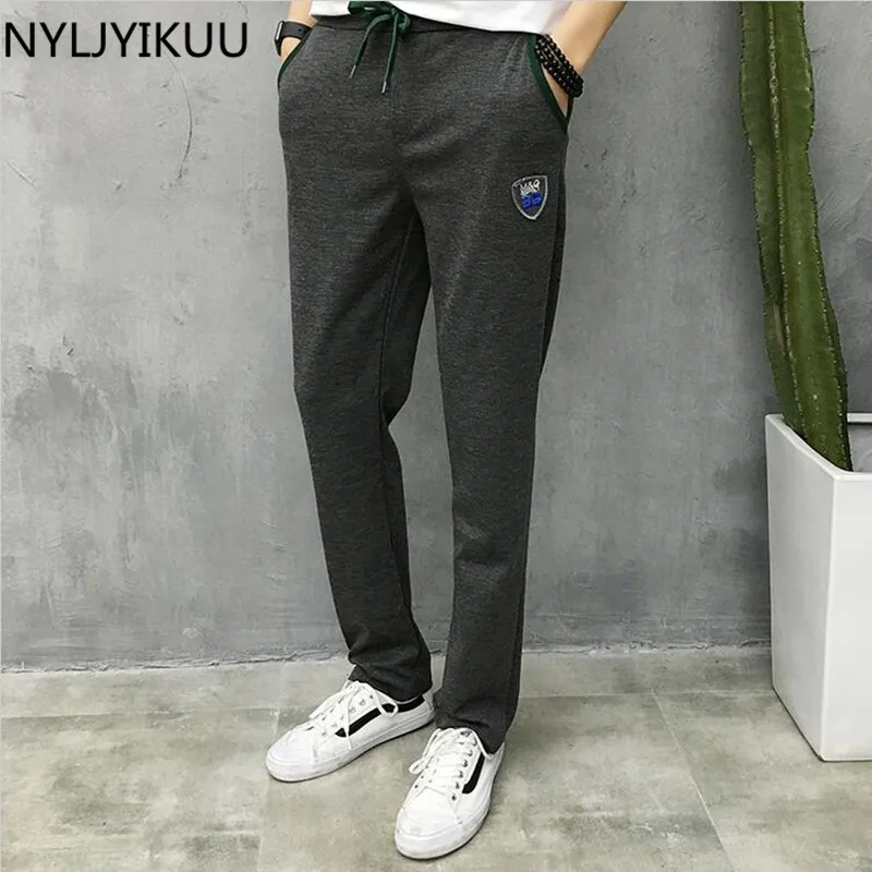 Fashion business or casual style pants new men slim straight casual