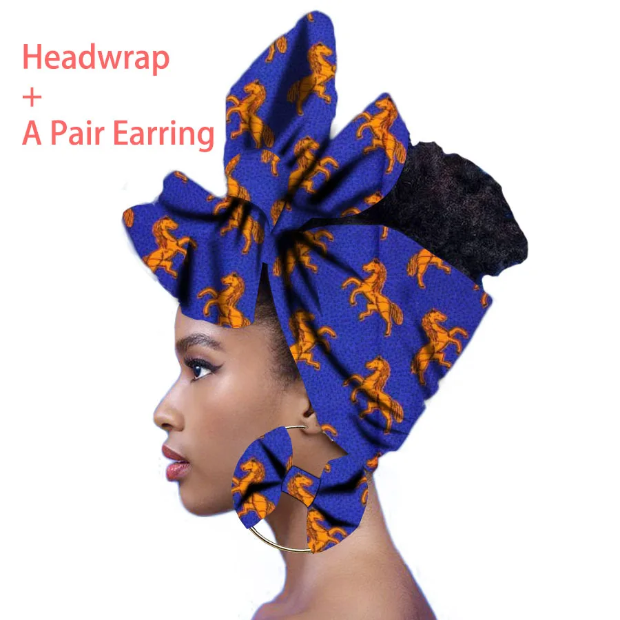 Африканский шарф восковой печати головные обертывания для женщин тюрбан нигерийский головной убор мода SY373 - Цвет: 16
