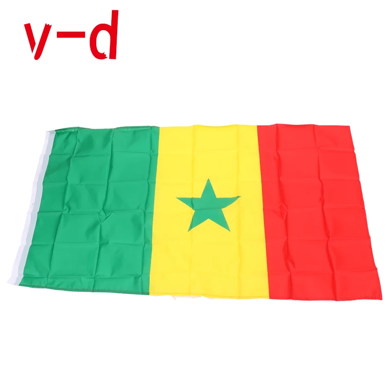 

free shipping xvggdg 90x150cm Senegal flag 3x5 Feet Super Poly football FLAG Indoor Outdoor Polyester Flag