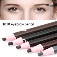 12 шт. профессиональный натуральный коричневый постоянный макияж 1818 водонепроницаемый карандаш для бровей татуировки Макияж для бровей