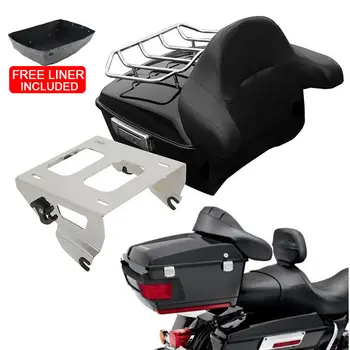 Motorcycle King Pack Trunk Backrest Mounting Rack For Harley Tour Pak Touring Road King Electra Street Gilde FLHR FLH FLHX 14-19 Motorcycle King Pack Trunk Backrest Mounting Rack For Harley Tour Pak Touring Road King Electra Street Gilde FLHR FLH FLHX 14-19