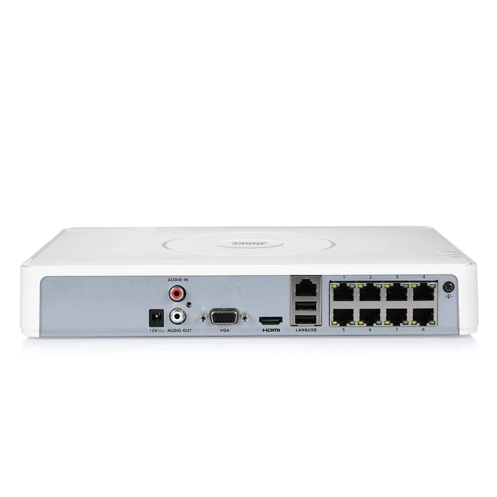 ANNKE 8ch sPOE 1080 P HDMI + VGA видеорегистратор Регистраторы видеонаблюдения Системы P2P