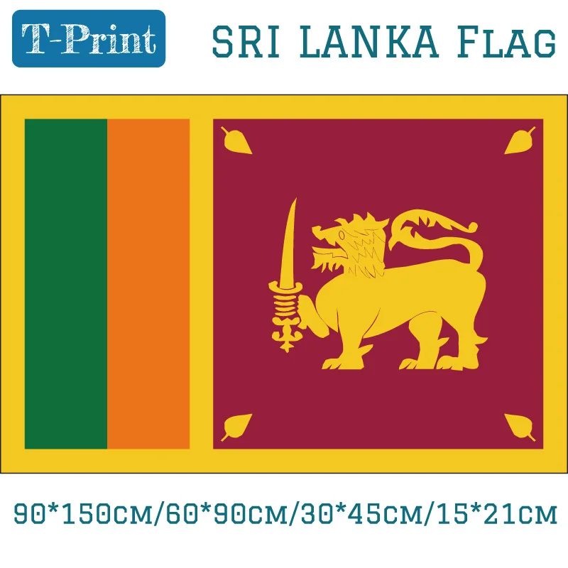 Sri Lanka National Flag  60*90cm 90*150cm 40*60cm Flying flag / National Day hand flag Banner decoration flag