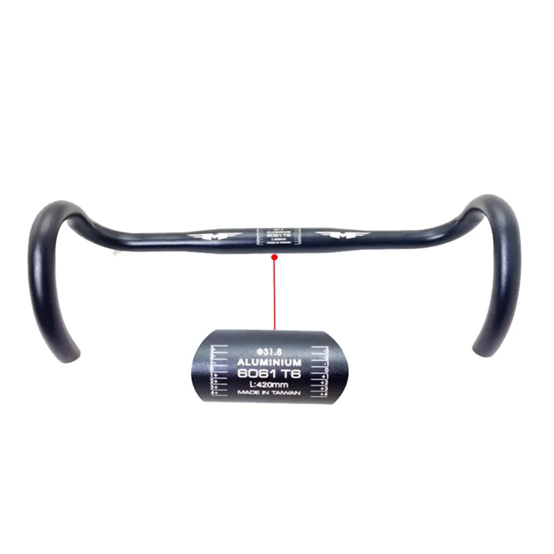 31.8mm 420mmroad bike handlebar aluminum alloy fixed gear bicycle Bent Bar Fixed Claw bended 1