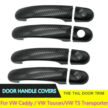 

3 Color CHROME EXTERIOR SIDE DOOR HANDLE COVERS TRIM SET MOLDING CAPS For VW Touran / VW Caddy / VW T5 Transporter 2003-2015