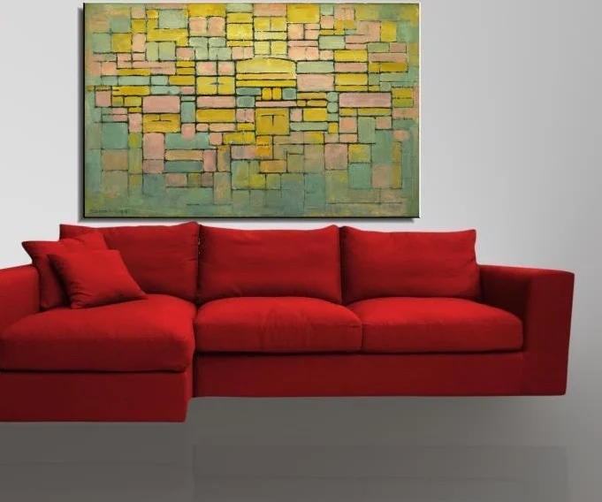 

Piet Cornelies Mondrian Still life Handmade Abstract oil Painting Drawing art Unframed Canvas miniature picture