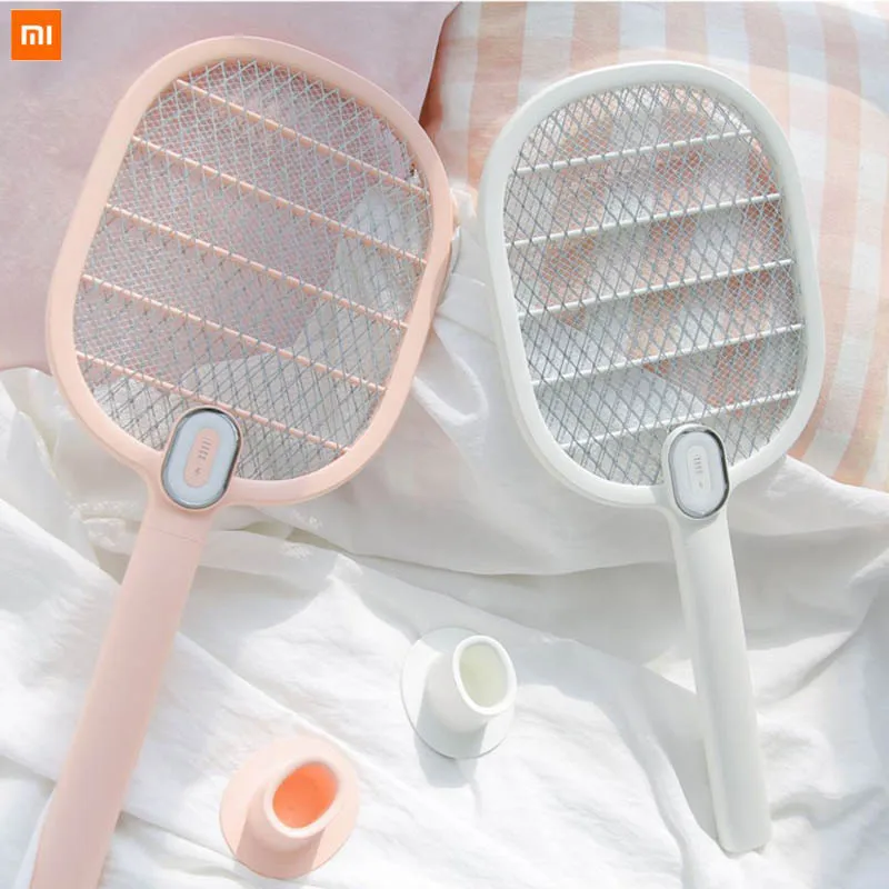 

Xiaomi Mijia 3 Electric Mosquito Swatter Layers Mesh Electric Handheld Mosquito Killer Insect Fly Bug Mosquito Swatter Killer