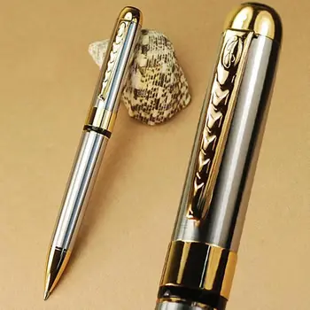 

Jinhao 250 silver and golden twist BALLPOINT PEN Free Shipping