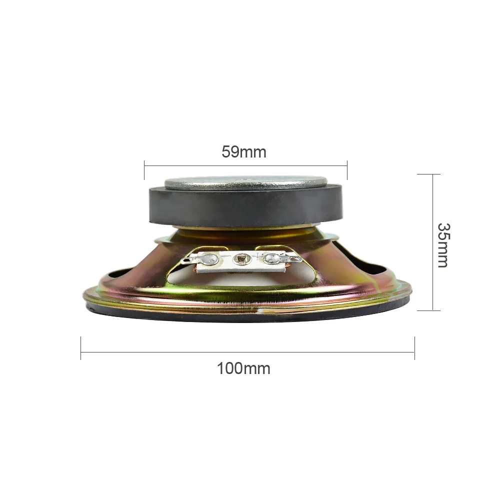 AIYIMA 2 шт 2Ohm 5 Вт аудио динамик 4 дюйма 100 мм низкочастотный динамик с басами низкочастотный Altavoz круглый громкий динамик DIY домашний кинотеатр звуковая система