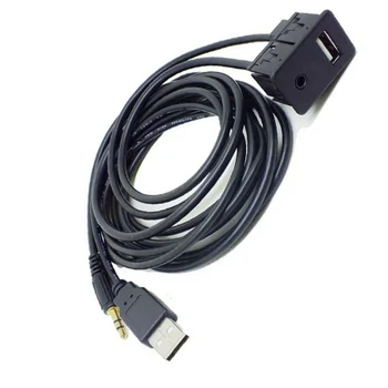 

Car Audio USB AUX Cable Extension Cable 1 Meter AUX Audio USB Cable