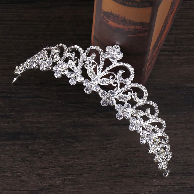 Silver Rhinestone Crown (5)