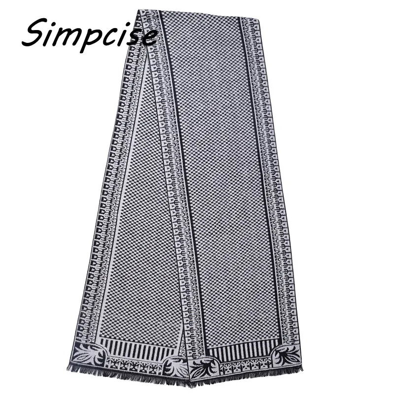 mens scarf for summer Extra warm long soft men scarf Tassel double Fine stripe plaid Scarves men winter new Fashion striped Scarf A3A18914 men wearing scarves