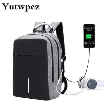 

USB Anti-Theft Laptop Anti Theft Backpack Male Antitheft With Charging For Teenager Man School Bag Schoolbag Back Pack Bagpack