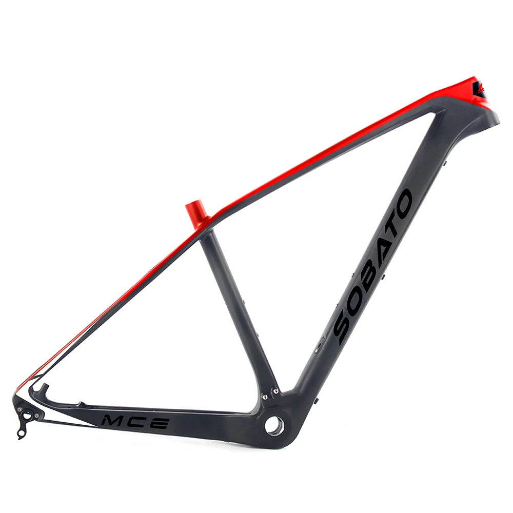 Sale SOBATO Carbon Matt Glossy MTB 29" Wheel Mountain Bike 29ER MTB Frame 15.5" 17.5" 19" (BSA / BB30 /BB92)  + Headset clamp 31.6MM 4