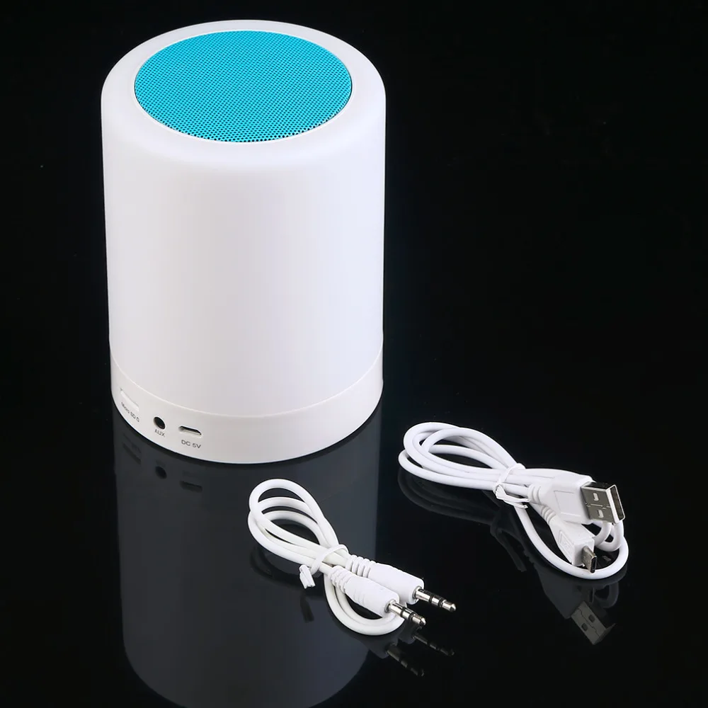 

Bluetooth 4.0 Wireless Speaker Music Player Led Light Bulb Music Smart Touch Round Lamp 3W Outdoor Camping Light Hands-free