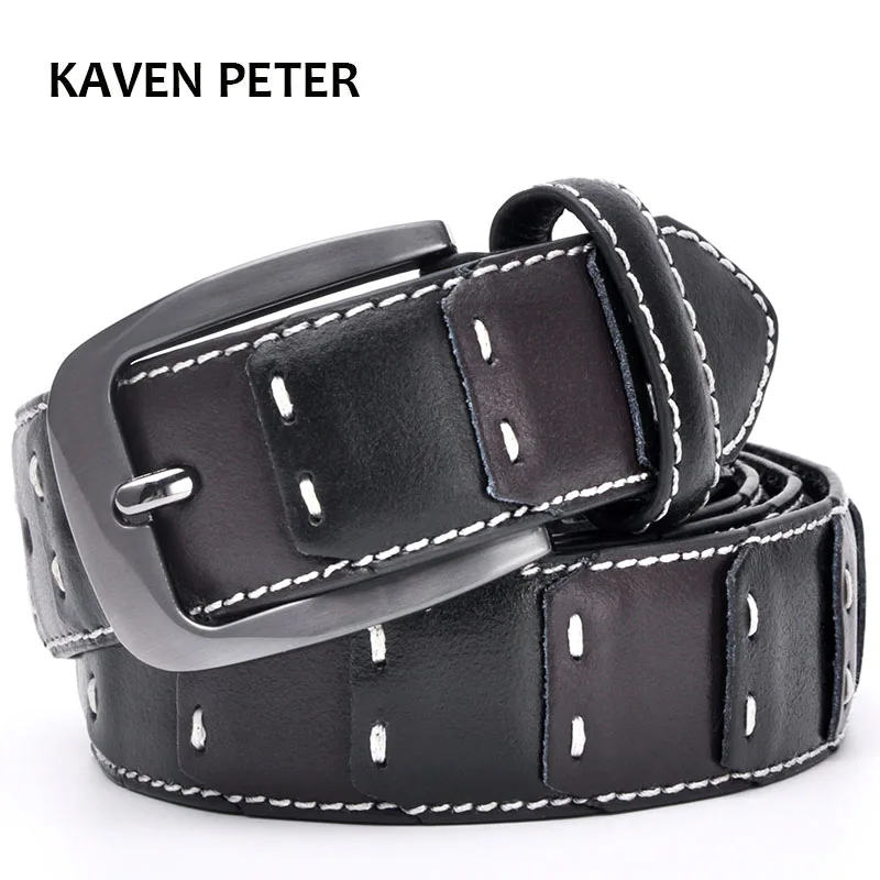 Men Patchwork Belts Genuine Leather Novelty Belt Male Luxury Belts For