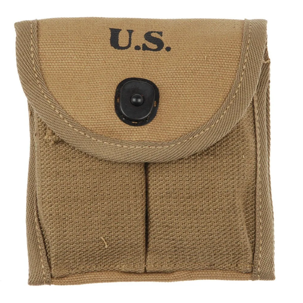 

WWII US M1 Carbine Buttstock Type Canvas Ammunition Magazine Pouch