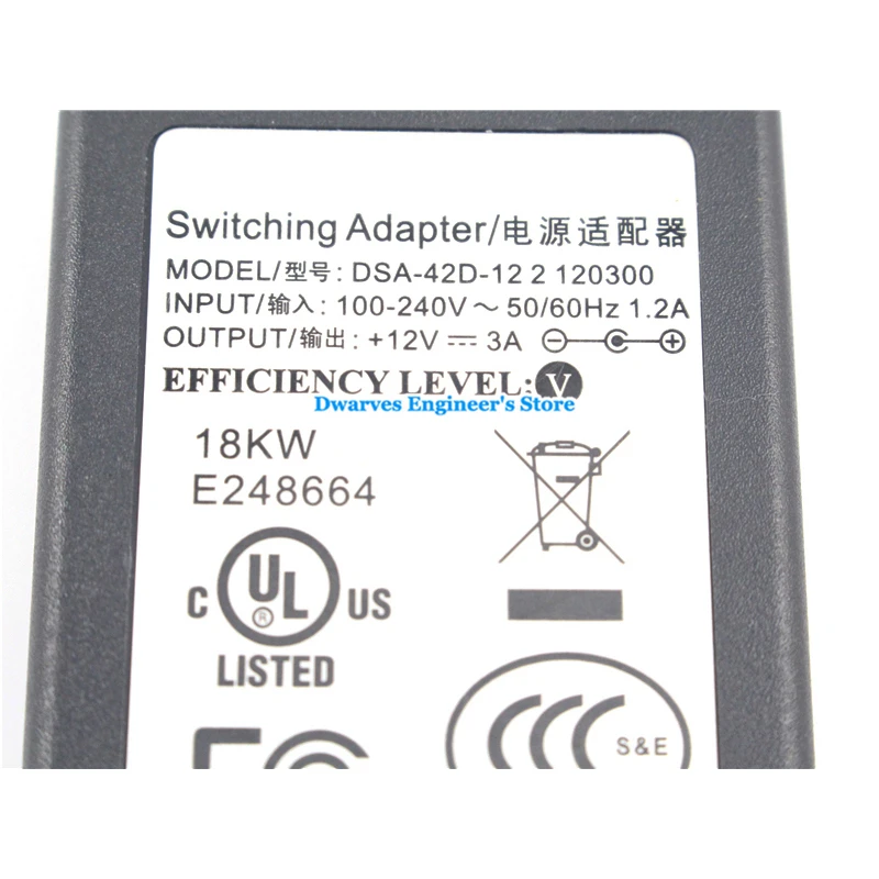 Подлинный 12V 3A 36W AC адаптер питания для TONGFANG MINI S5 DSA 12DSA 12 3 36|Адаптеры ноутбуков| |