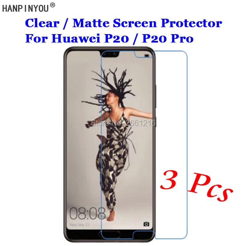 3 шт./лот для Huawei P20 / Pro Новая прозрачная/Антибликовая матовая защитная пленка HD