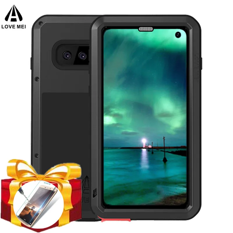 

Metal Armor Case for Samsung Galaxy S10 S8 S9 Cases S10e A8 S Shockproof Rugged Full Protective Cover for Samsung A8S S10 e Case
