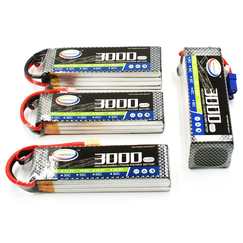 Батарея Lipo 6S 22,2 V 3000mAh 60C для радиоуправляемого вертолета, самолета, квадрокоптера, дрона, автомобиля, лодки, модели, игрушки с дистанционным управлением, литиевая батарея