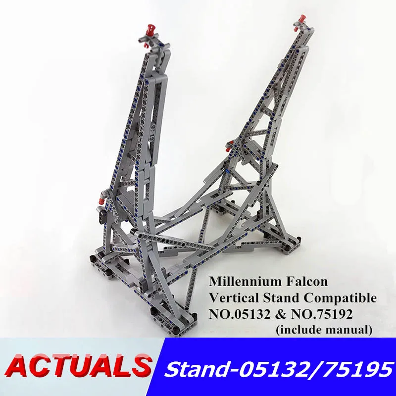 

Millennium Falcon Stand Vertical Display with Paper Manual blocks Stand Collector's Compatible NO.75192 Star Wars Blocks Stand