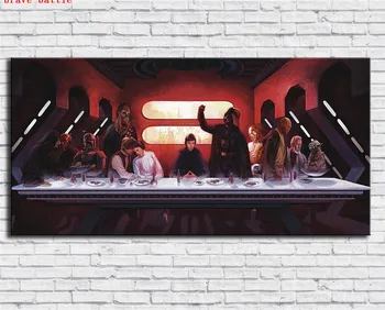 

Star Wars The Last Supper Canvas Painting Print Living Room Home Decor Modern Wall Art Oil Painting Poster