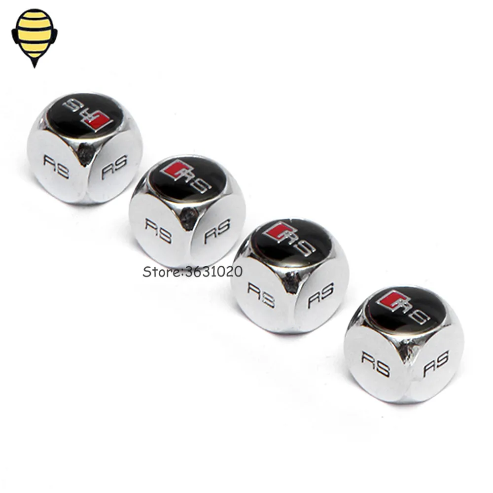 

Car Accessories Tire Valve Stem Caps Rim Cover For RS Logo For Audi RS3 RS4 RS5 RS6 RS7 RSQ S6 S7 S8 A4 A4L A5 A6 A7 A8 Q3 c5 b4