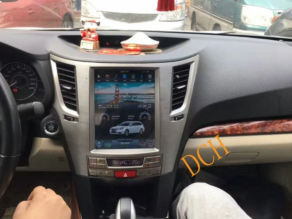 10,4 дюймов Tesla стиль Android 8,1 автомобильный DVD gps навигация для Subaru Legacy Outback 2010- PX6 CARPLAY стерео радио ips 4G ram