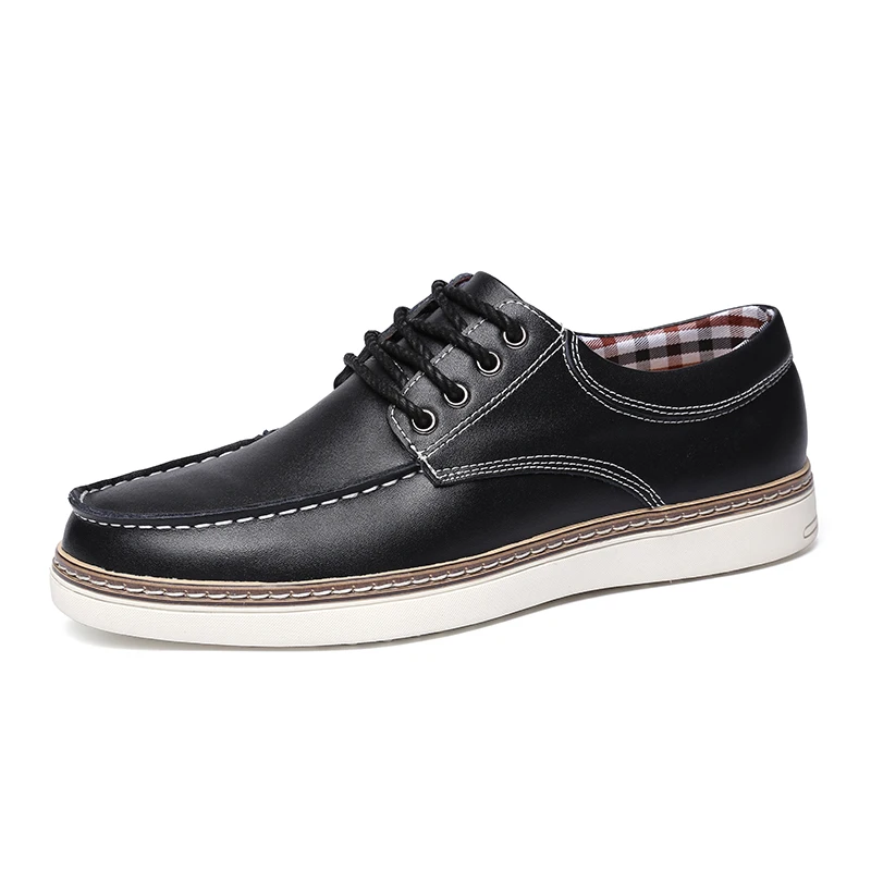 Genuíno laranja Homem 39 47 Borracha Alta Qualidade Homens Calçados Antiderrapante Black Sapatos Negócios azul De Couro 2018 marrom Brown Confortável Preto Casuais Tamanho qBFWpTIwB