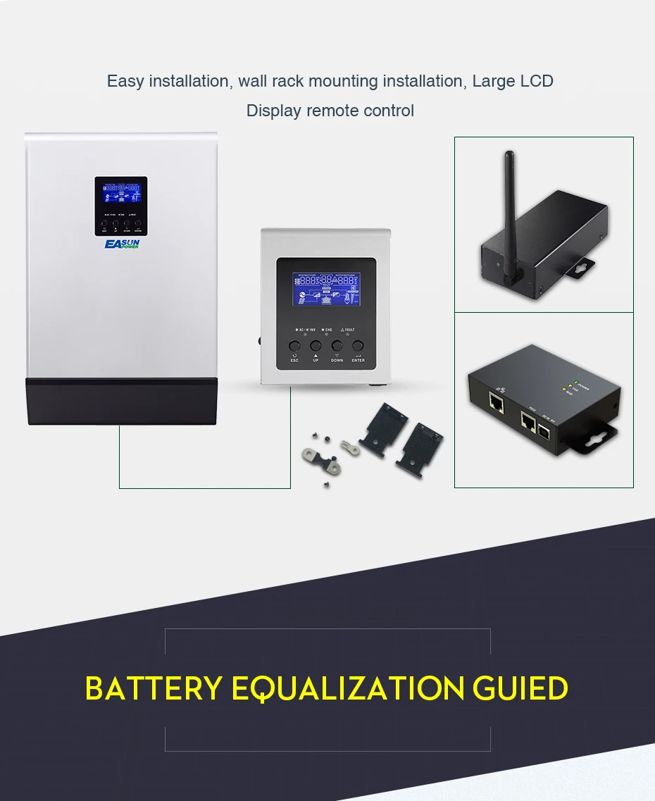 EASUN POWER Solar Inverter 5000W PWM Inverter 48V 220V Pure Sine Wave Inverter 5Kva 50HZ Off Grid Inverter 60A Battery Charger_15
