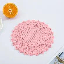 Lemonbest 1 шт. круглый цветочный полый изоляционный коврик бытовой термостойкий Противоскользящий коврик