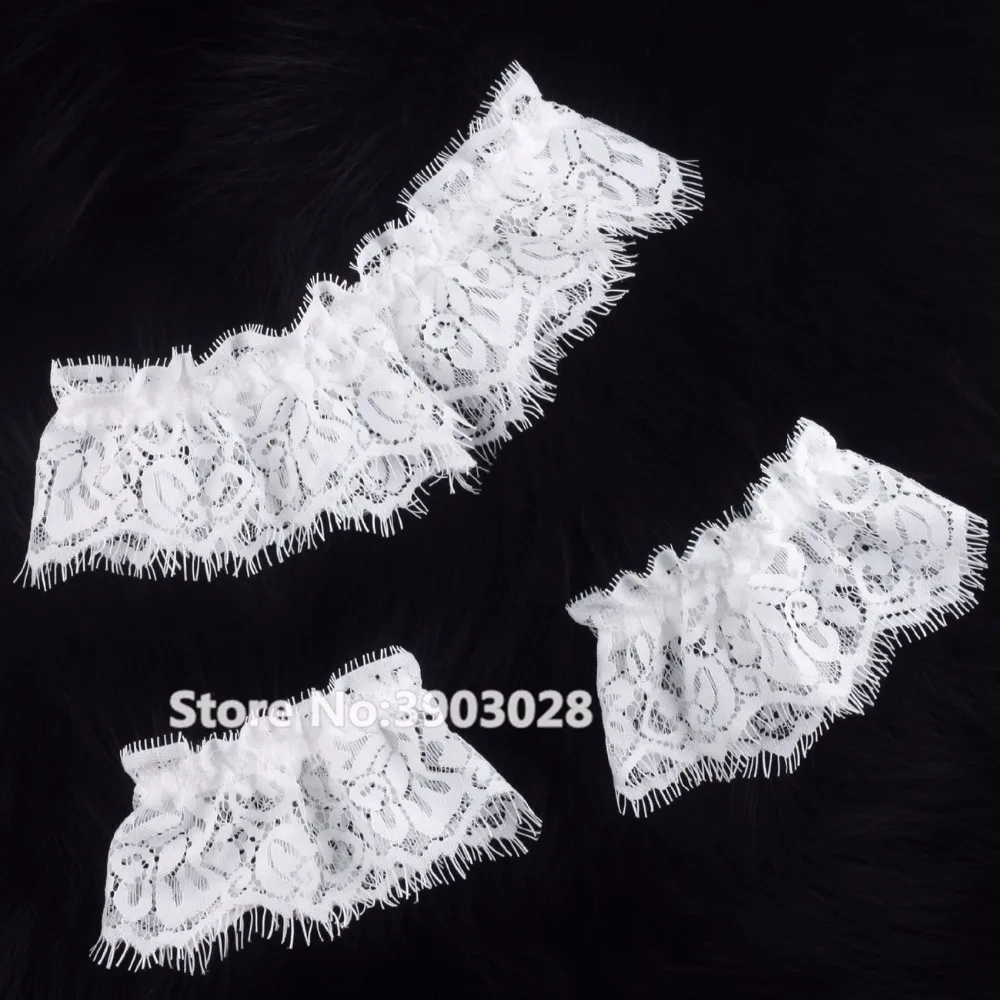 

Women Girl Princess Cosplay Wedding Party Bridal Lace Floral Blue Leg Ring hand wrist Ring Loop Stocking Garter Belt Wholesale