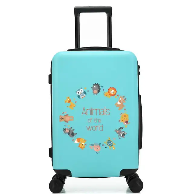 TRAVEL TALE abs fashion spinner trolleys teenager rolling luggage high
