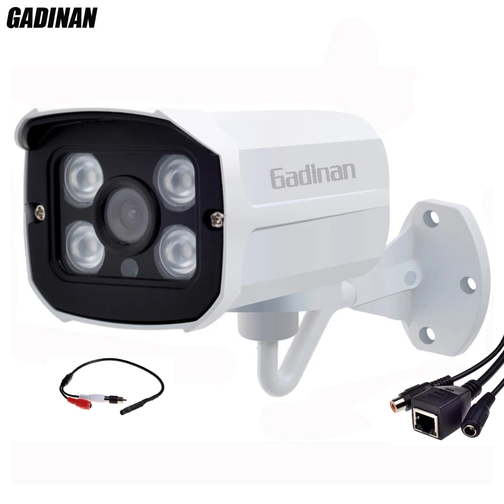 GADINAN Audio IP Camera CCTV HD 1080P IP Camera Input With External
