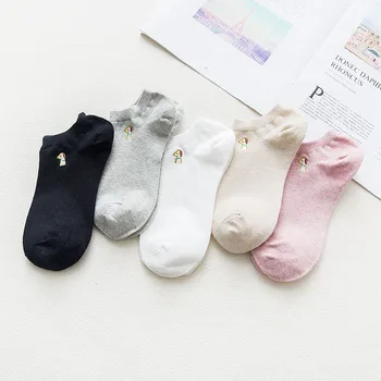 

yishine 10 Pairs/lot, Fashion New Woman Lovely Dogs Printed Funny Socks Casual Cotton Crew Ankle Socks for Girls Women