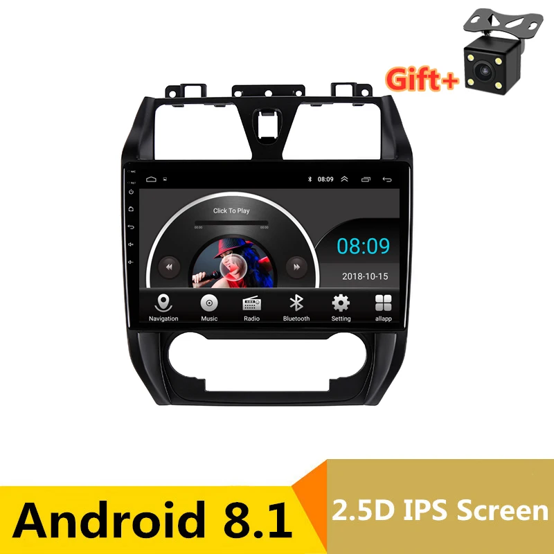 1" 2.5D ips Android 8,1 автомобильный DVD мультимедийный плеер gps для GEELY Emgrand EC7 2012 2013 аудио автомобильный Радио Стерео навигация