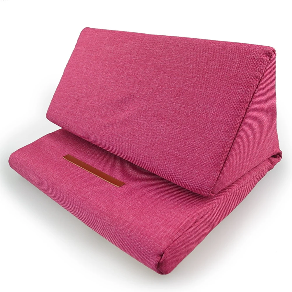 

Durable Portable Tablet Pillow Multifunctional Laptop Cushion Space Saving Desktop Foldable Triangular Home Stand For IPad