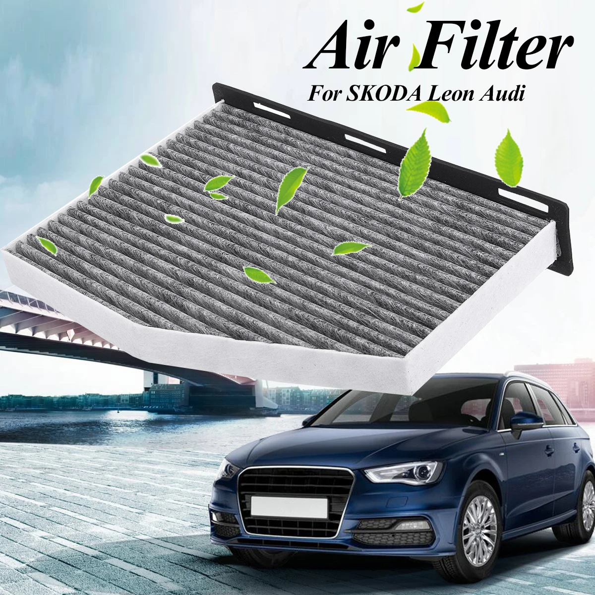 

Auto Car Cooling System Carbon Fiber Air Filter Car Cabin Cool Air Replacement Parts Accessories for VW for Toledo Leon